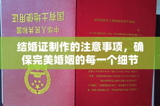 海伦结婚证制作的注意事项，确保完美婚姻的每一个细节
